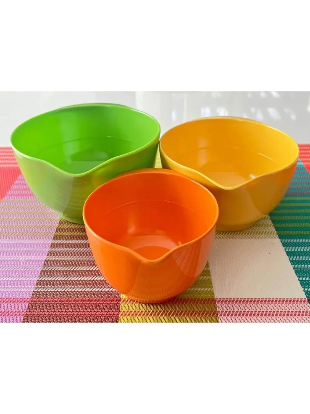 Mini Melamine Mixing Bowls Cup Sizes Set 3
